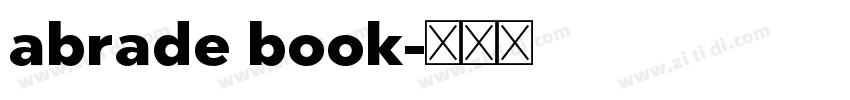 abrade book字体转换